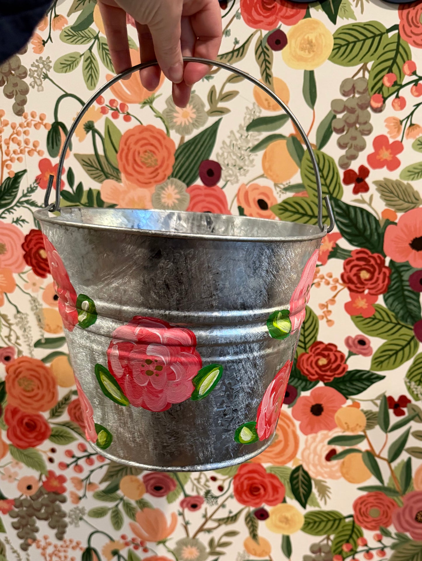 Monogram Floral Bucket