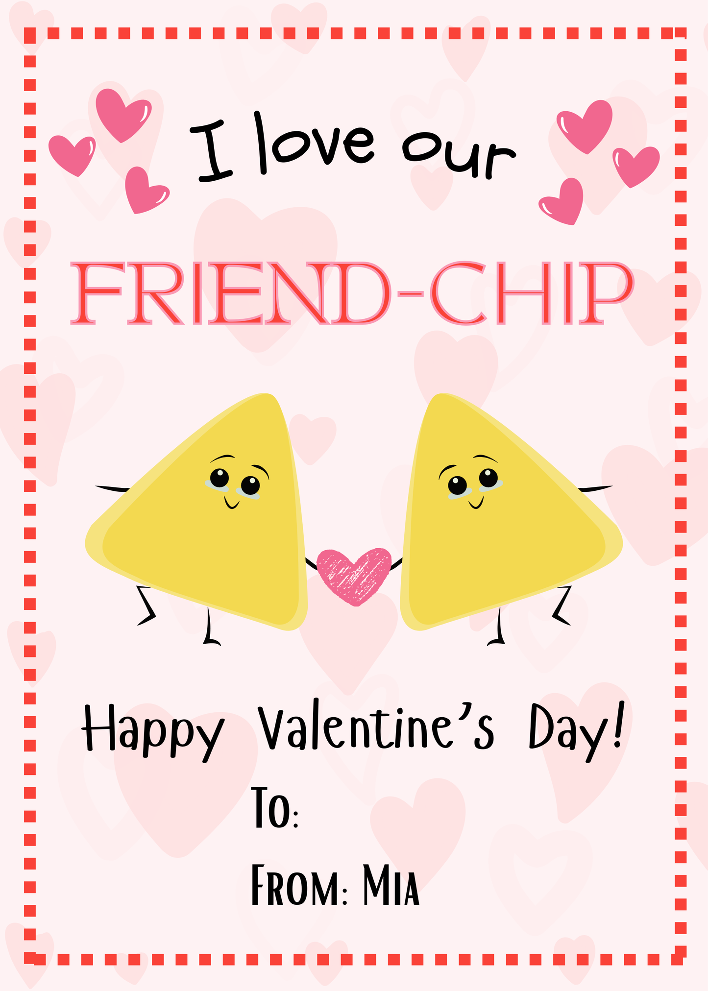 Personalized Valentines- Chips (6pk)
