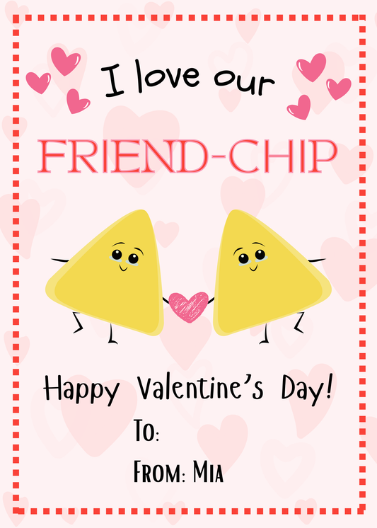 Personalized Valentines- Chips (6pk)