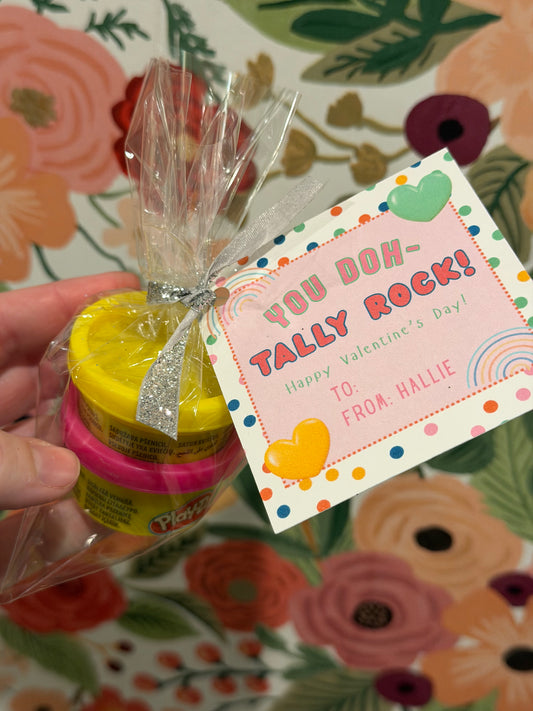 Personalized Valentines- Doh (6pk)